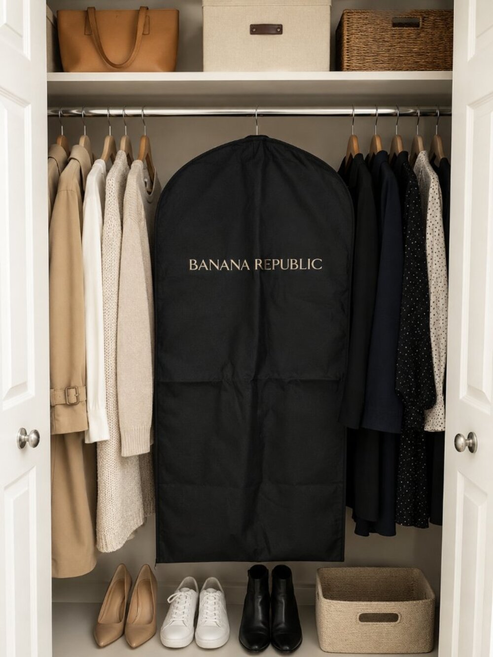 Banana Republic Lightweight Pack able Garment Dust Bag Zip Storage